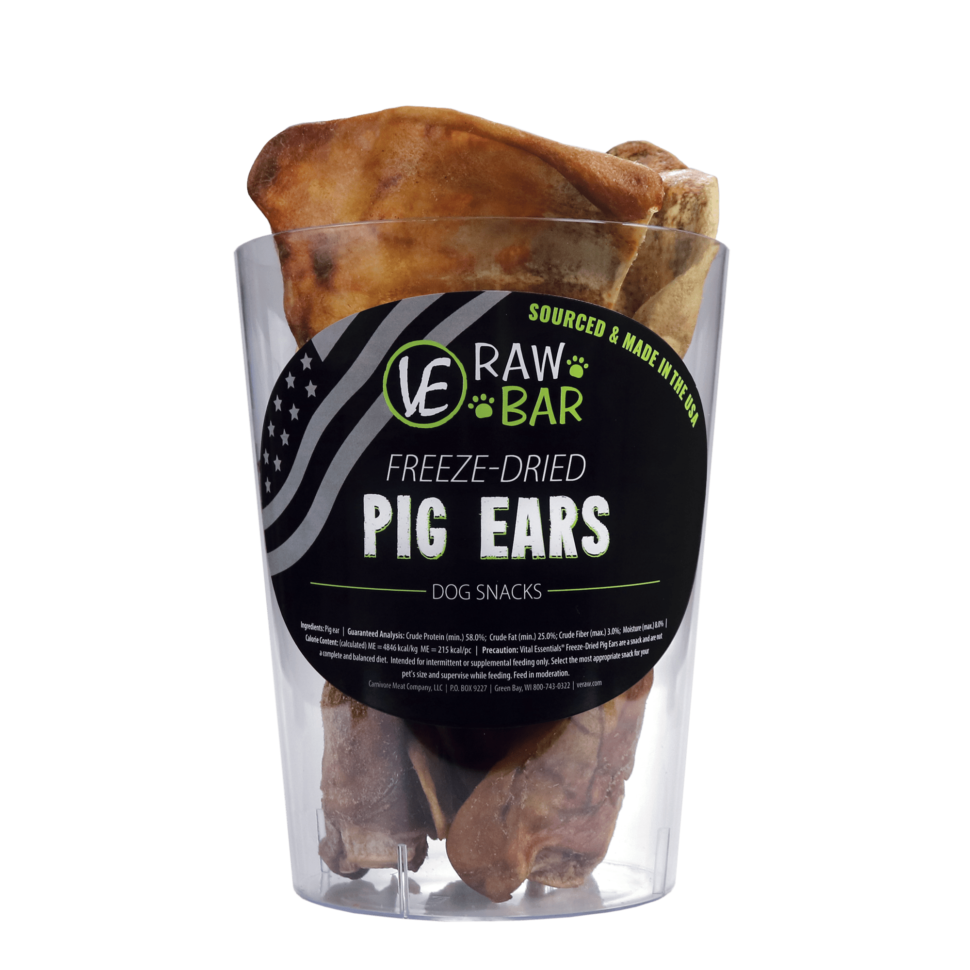 Vital Essentials (VE) - Raw Bar - Freeze-Dried Pig Ears (Treat For Dogs)